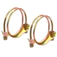 thumbnail image 1 of Uxcell 2Pack Hose Clamps Double Steel Wire Water Pipe Clamp Adjustable 30-40mm Clamp, 1 of 4