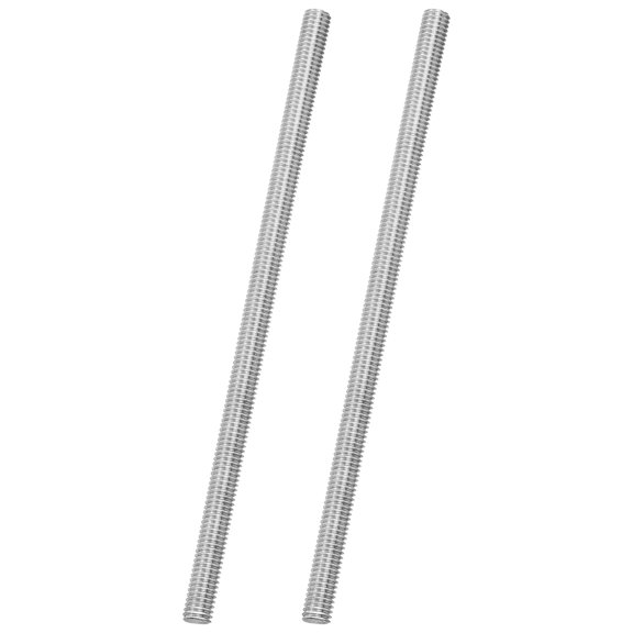 Uxcell 2Pack M6x130mm 316 Stainless Steel Fully All Threaded Rod Studs, 1mm Pitch