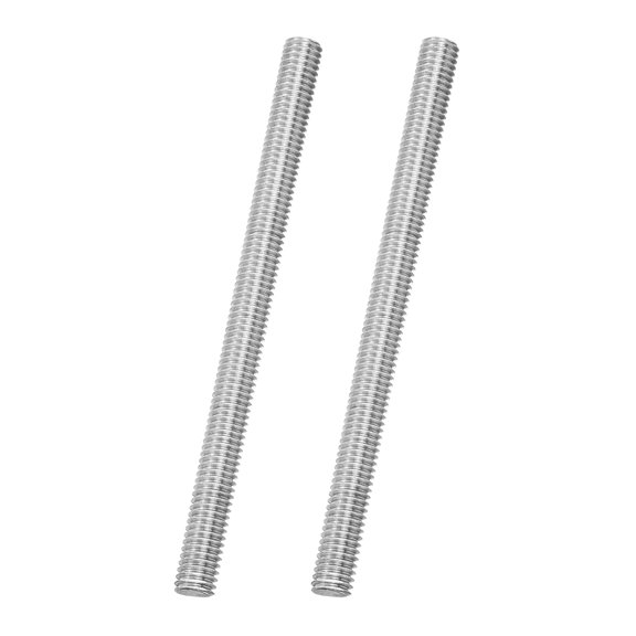 Uxcell 2Pack M6x85mm Fully Threaded Rod, 316 Stainless Steel Right Hand All Thread Screw Studs for Furniture Assembly Fastening, 1mm Pitch