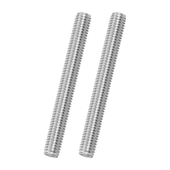 Uxcell 2Pack M8x70mm 316 Stainless Steel Fully All Threaded Rod Studs, 1.25mm Pitch