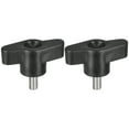 thumbnail image 1 of Uxcell 2Pack Metric 304 Stainless Steel Clamping Screw Knob T Shaped Thumb Screws M5 x 10mm, 1 of 5