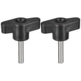 thumbnail image 1 of Uxcell 2Pack Metric 304 Stainless Steel Clamping Screw Knob T Shaped Thumb Screws M5 x 25mm, 1 of 5