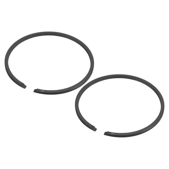 Uxcell 2Pack Piston Ring Set Standard Size Fit for Chainsaw Replace Part 49x1.5mm