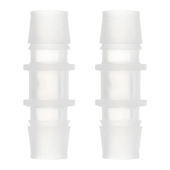 Uxcell 2Pack Plastic Hose Barb Fitting 1/2" x 1/2" Barb Pipe Connectors Fitting Adapter