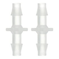 Uxcell 2Pack Plastic Hose Barb Fitting 1/4" x 1/4" Barb Pipe Connectors Fitting Adapter