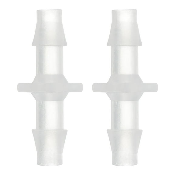 Uxcell 2Pack Plastic Hose Barb Fitting 1/4" x 1/4" Barb Pipe Connectors Fitting Adapter