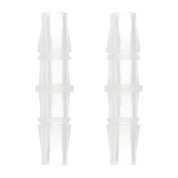 Uxcell 2Pack Plastic Hose Barb Fitting 5/16" x 5/16" Barb Pipe Connectors Fitting Adapter