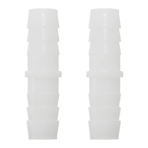 Uxcell 2Pack Plastic Hose Barb Fitting 9/16" x 9/16" Barb Pipe Connectors Fitting Adapter