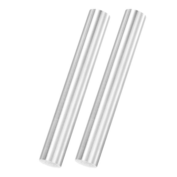Uxcell 2Pack Round Steel Rods, 14mm x 100mm SKD11 Steel Solid Lathe Bar Stock Tool