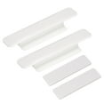 thumbnail image 1 of Uxcell 2Pack Self Stick Handles, White Plastic Self Adhesive Instant Drawer Pulls for Dresser(110mm/4.33" Length), 1 of 5