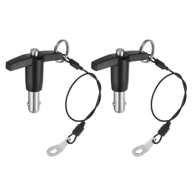 Uxcell 2Pack T Handle Lock Pins, 10mm x 10mm Usage Length Stainless