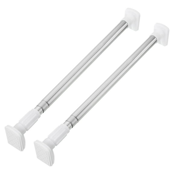 Uxcell 2Pack Under Mount Sink Support Brackets, 20-31" Adjustable Stainless Steel Support Legs No Drilling, Silver