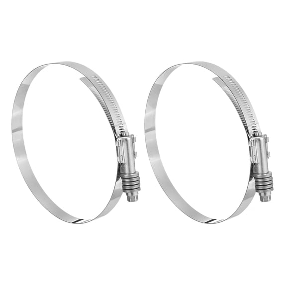 Uxcell 2Pack Worm Gear Drive Hose Clamps Constant Tension Adjustable Range 146-169mm