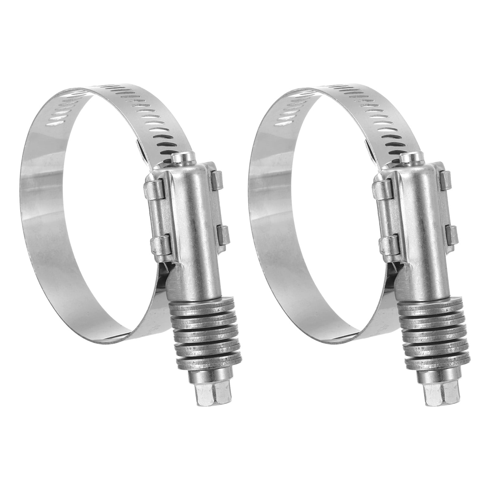 Uxcell 2Pack Worm Gear Drive Hose Clamps Constant Tension Adjustable ...