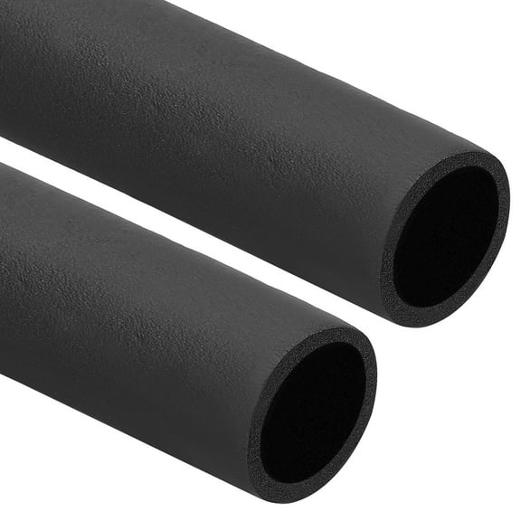 Uxcell 1-1/4"(32mm) ID x 6Ft Pipe Insulation Foam Tube, 2Pcs Pipe Cover Wrap Roll Bar Padding Tubing for Handle Grip HVAC
