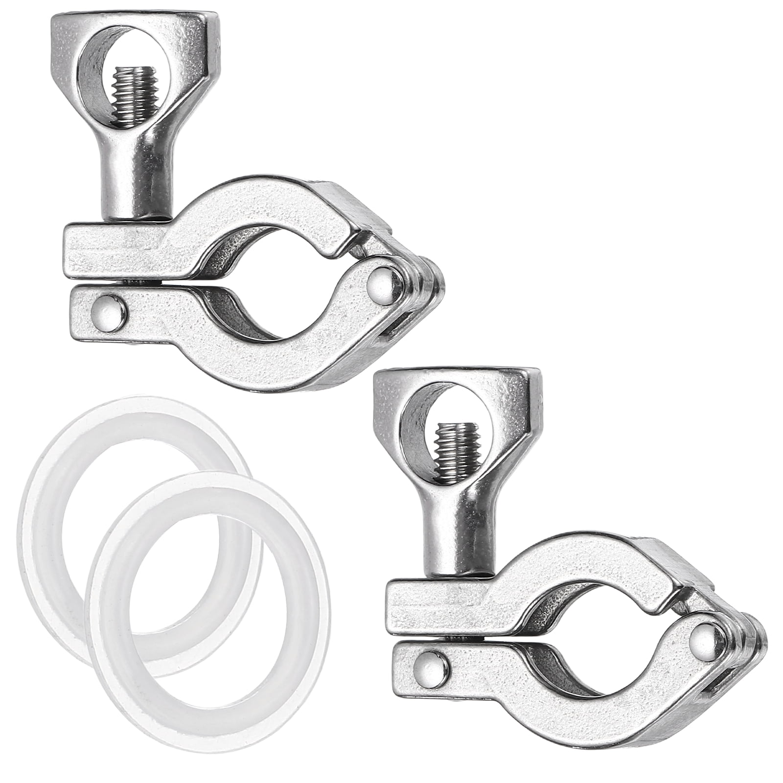 Uxcell 2Pcs 1"(16.5mm) Single Pin Heavy Duty Triangular Clamp with Wing ...