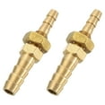 thumbnail image 1 of Uxcell Hose Barb Fitting, Hex Straight Pipe Fitting Brass Tone 1/4" - 3/16" x 1-1/2" x 5/8", 1 of 6