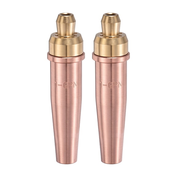 Uxcell 2Pcs 1-GPN Propane/Natural Gas Cutting Torch Tips Victor-Torch Tip 0.047" Orifice Brass Cutting Nozzle Replacement Plasma Consumables for Repair Workshop Welding