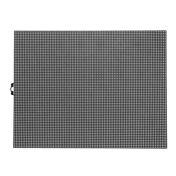 Uxcell 2Pcs 10"x13" Plastic Mesh Canvas Sheet 6 Count Needlepoint Blank Canvas for Embroidery, Black