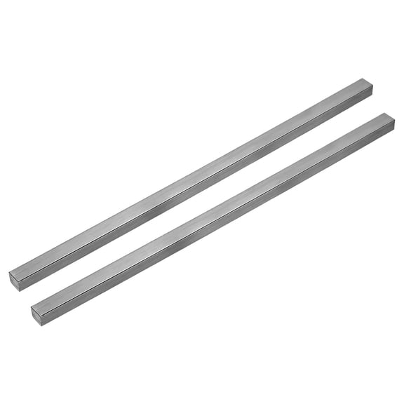 Uxcell 2Pcs 1018 Cold Rolled Carbon Steel Bar, 0.39" x 0.47" x 12" A108 Carbon Steel Rectangular Bar Flat Stock Solid Metal Plate for Machining Industrial Fabrication