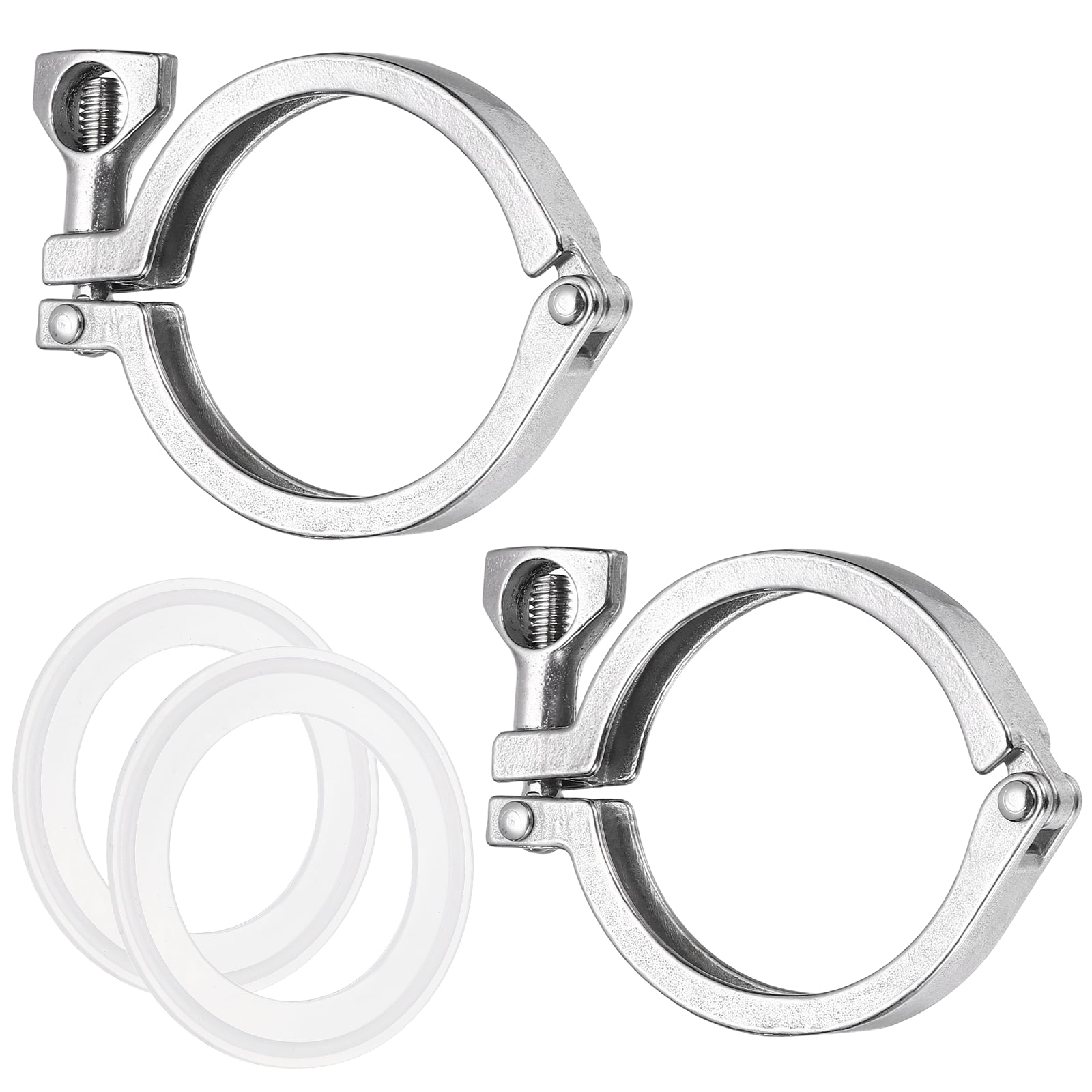Uxcell 2Pcs 2.5"(64mm) Single Pin Heavy Duty Triangular Clamp with Wing ...