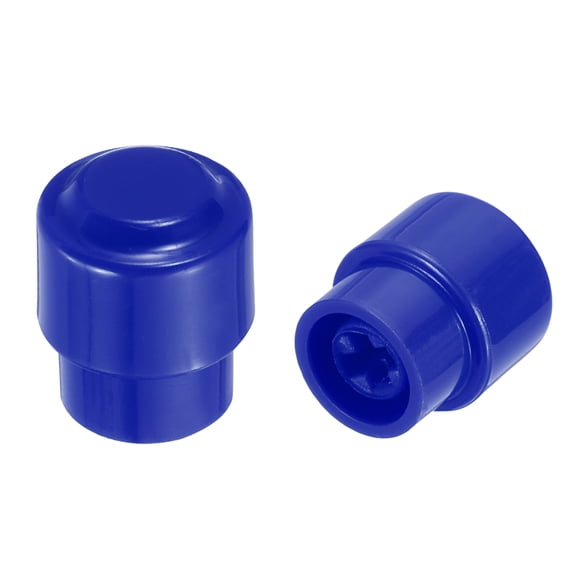 Uxcell 2Pcs 3 Way 5 Way Guitar Toggle Switch Tip, Plastic Cross-Slot Push-in Toggle Pickup Switch Knob Tip for SQ ST TL Electric Guitar Replacement Parts, Dark Blue