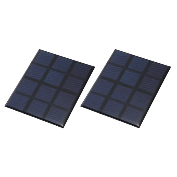 Uxcell 2Pcs 3V 1.2W 400.0mA Mini Solar Panels, Small Solar Photovoltaic Power Cells Charge DIY Electric Toy Materials Kits