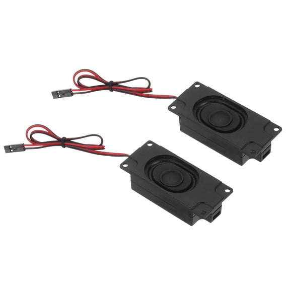Uxcell 2Pcs 3Watt 8Ohm Single Mini Speaker Full-Range Mobile Portable Advertising Machine Speaker with Pre-attached 2.54mm Terminal Wire Connector Interface for Small Electronic Projects