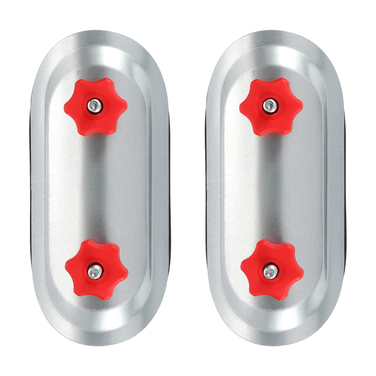 Uxcell 2Pcs 5" Round Duct Access Door, Duct Maintenance Access Door Galvanized Steel Ducting Cover with Rubber Gasket Adjustable Knobs for HVAC Duct Inspection, Silver