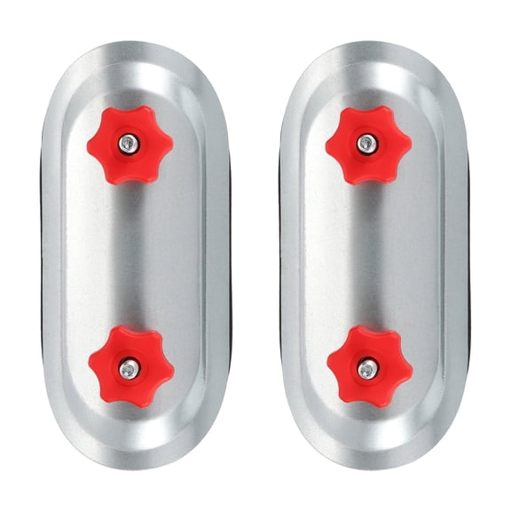 Uxcell 2Pcs 5" Round Duct Access Door, Duct Maintenance Access Door Galvanized Steel Ducting Cover with Rubber Gasket Adjustable Knobs for HVAC Duct Inspection, Silver