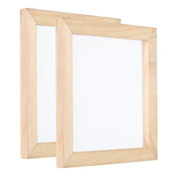 Uxcell 2Pcs 6 Inch Single Wooden Paper Making Screen