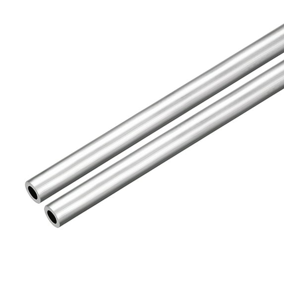 Uxcell 2 Pcs 6063 Seamless Aluminum Round Straight Tubing 10mm OD 6mm ID