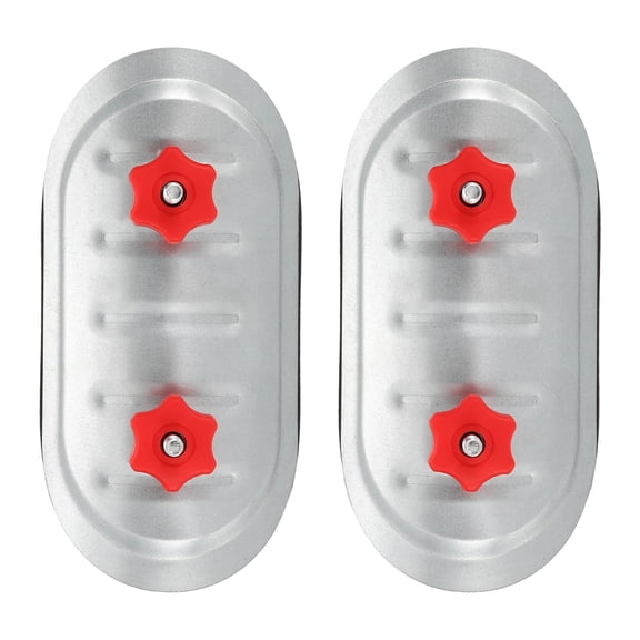 Uxcell 2Pcs 7" Round Duct Access Door, Duct Maintenance Access Door Galvanized Steel Ducting Cover with Rubber Gasket Adjustable Knobs for HVAC Duct Inspection, Silver