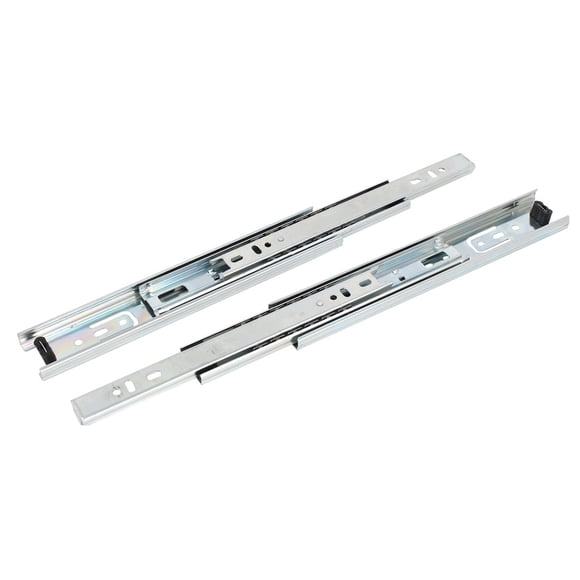 Uxcell 2Pcs 9" Full Extension Ball Bearing Telescopic Drawer Slides Slide Rails