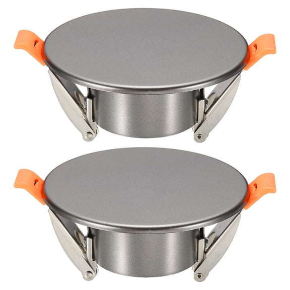 Uxcell 2Pcs 95mm/3.7" Round Ceiling Cover Plate, LED Downlight Hole Trim Wall Hole Spring Mount Decorative Flat Cap Access Panel for 2.2-3.3 Inch Ceiling or Wall Openings, Gray