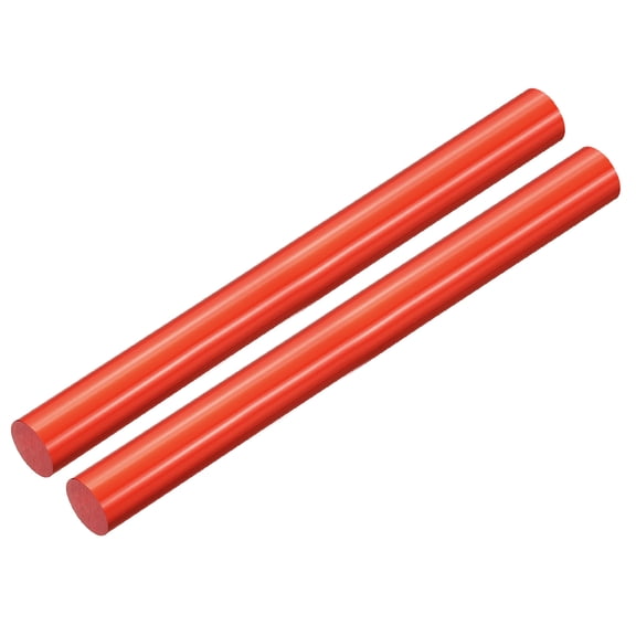 Uxcell 2Pcs Acrylic Clay Roller, 9 Inch Clay Rolling Pin Polymer Tools for Art Handmade DIY Craft, Red