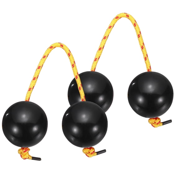 Uxcell 2Pcs Aslatua Shakers, Traditional Kashaka Shaker Instrument African Asalato Rhythmic Ball Hand Percussion for Adults Beginners Parties Performances, Graphite Color