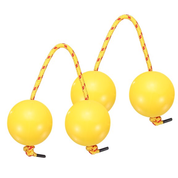 Uxcell 2Pcs Aslatua Shakers, Traditional Kashaka Shaker Instrument African Asalato Rhythmic Ball Hand Percussion for Adults Beginners Parties Performances, Fluorescent Yellow