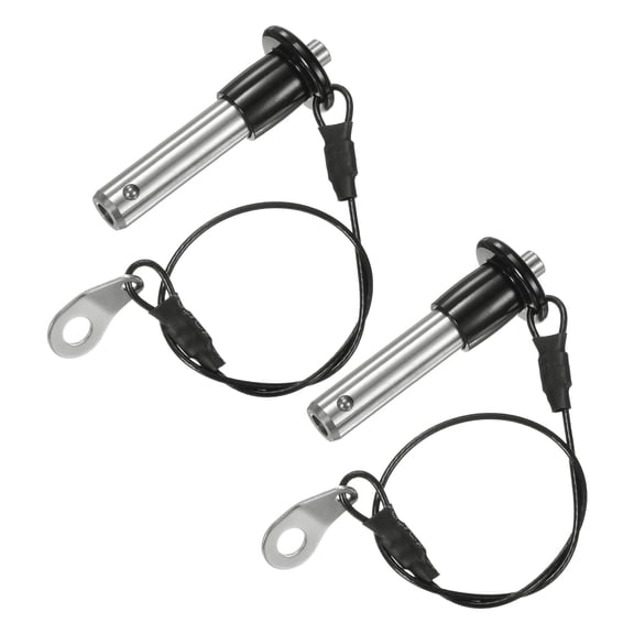 Uxcell 2Pcs Ball Locking Pin 10mm Dia 25mm Usage Length Button Handle Quick Release Pin