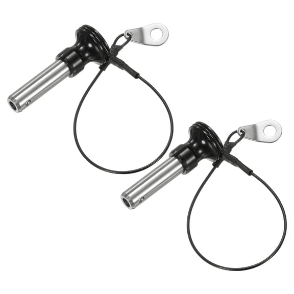 Uxcell 2Pcs Ball Locking Pins 10mm Dia 25mm Usage Length Push-Button Quick Release Pin