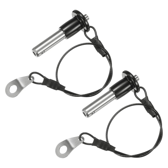 Uxcell 2Pcs Ball Locking Pins 8mm Dia 20mm Usage Length Button Handle Quick Release Pin