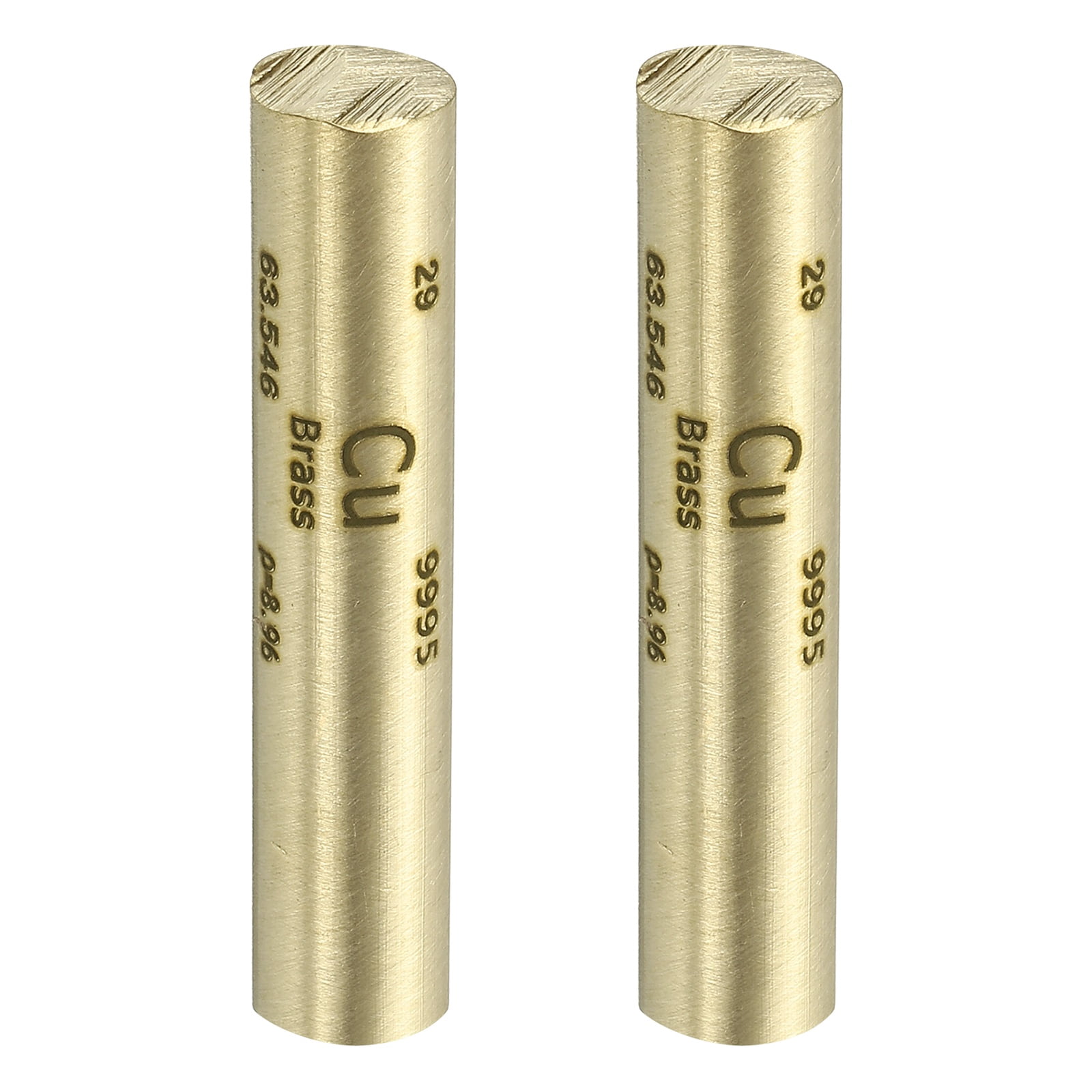 Uxcell 2Pcs Brass Cube, 0.4x2