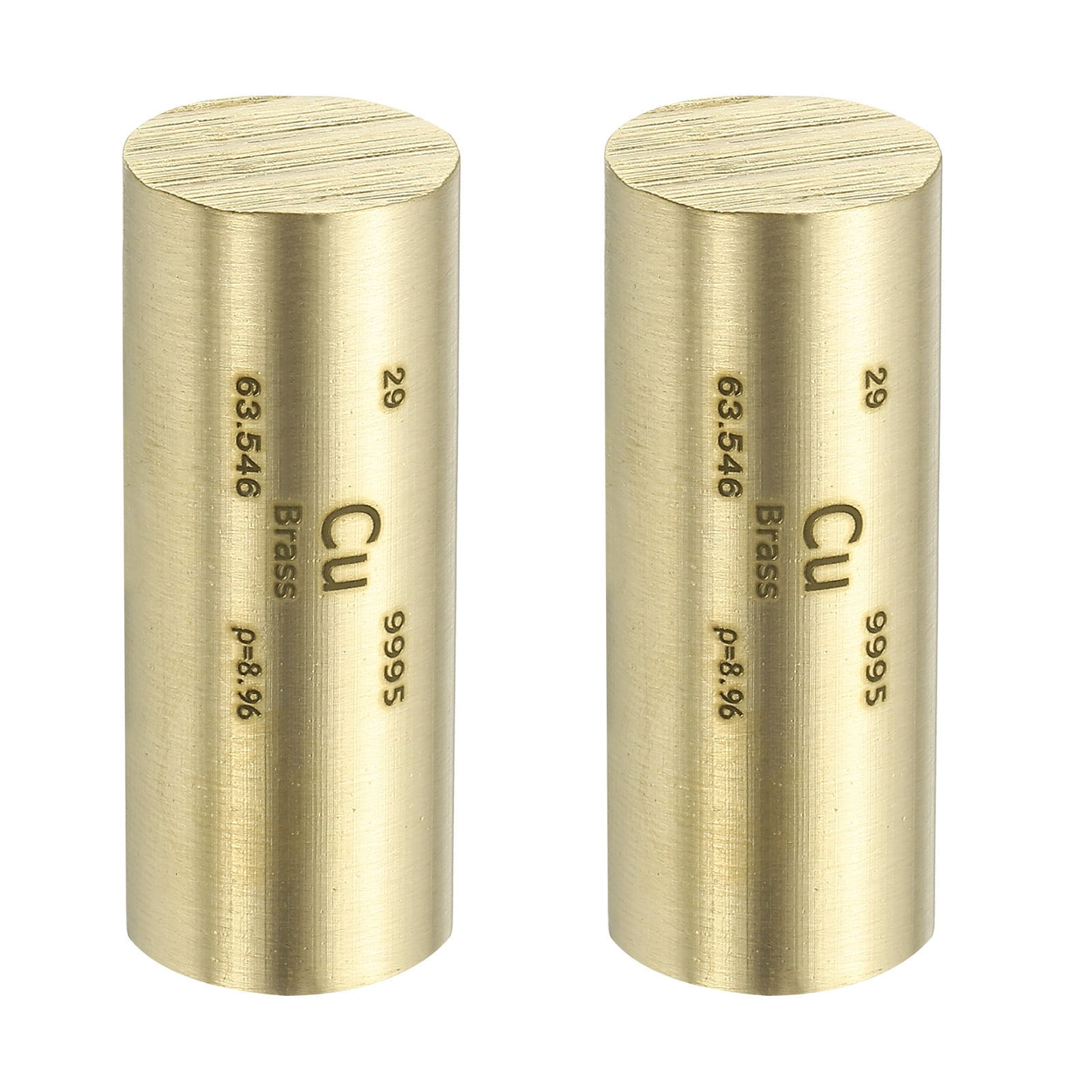 Uxcell 2Pcs Brass Cube, 0.8x2