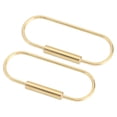 thumbnail image 1 of Uxcell 2Pcs Brass Screw Lock Keychain, Car Key Organizer, Cylindrical U, 1 of 6