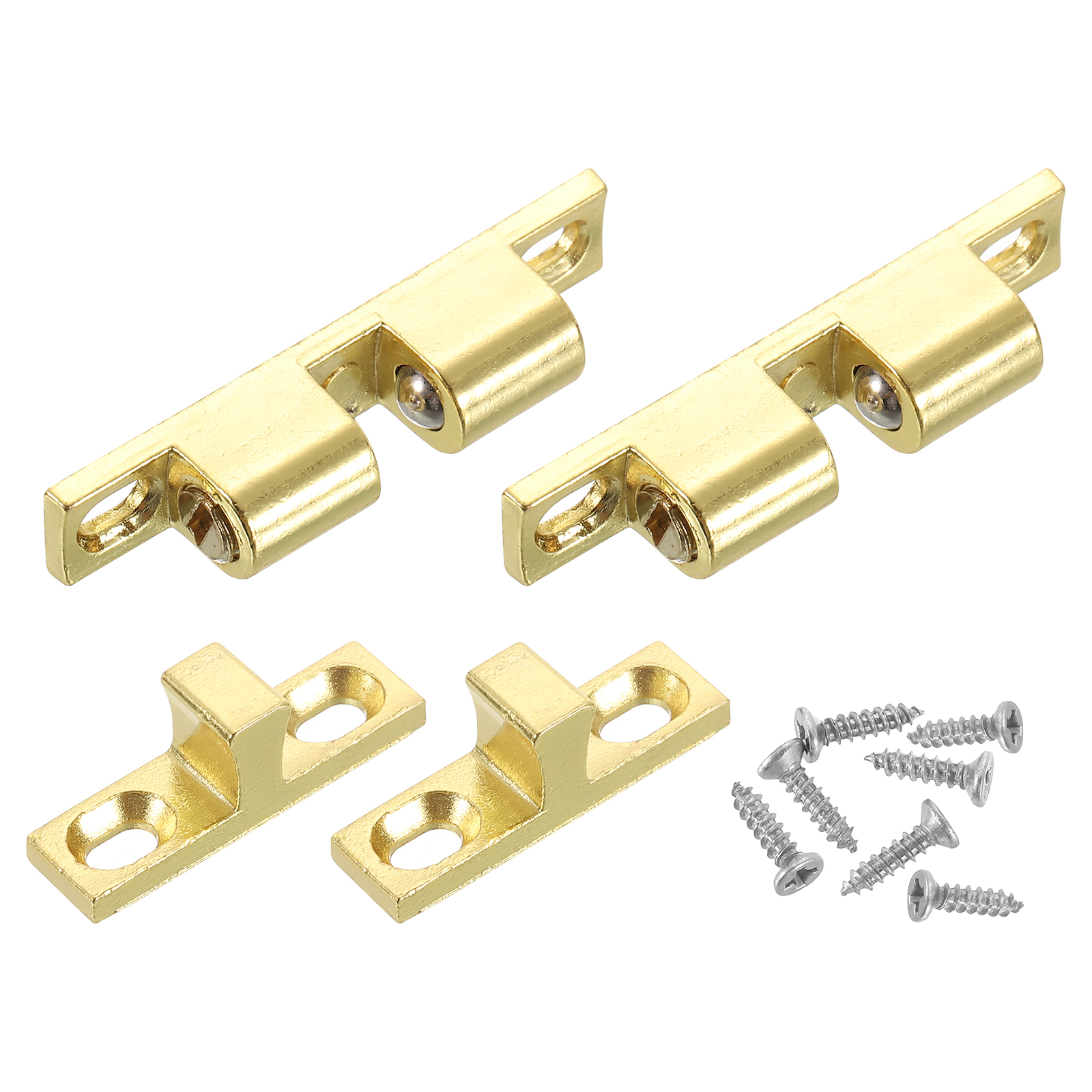 Uxcell 2Pcs Cabinet Latch Double Roller Catches, Lock Stop Catch Clamp ...