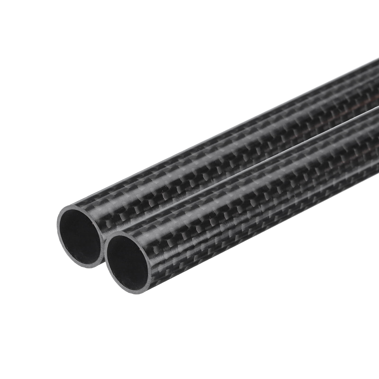 2 Tubes Fibre De Carbone 10x12x330mm - Surface Brillante, Pour Drones RC, Modélisme - QUARKZMAN