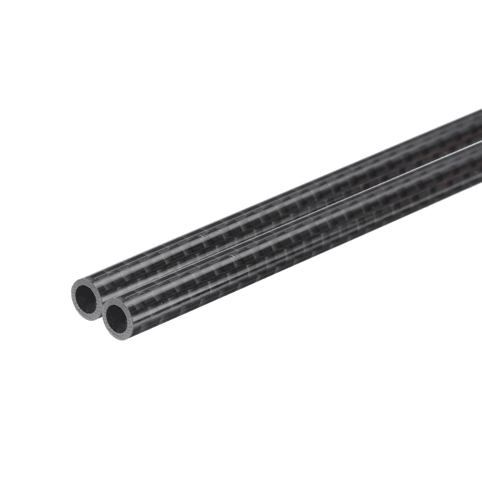 2 Stück Kohlefaserrohr 14x16 Mm, 420 Mm, Glänzend, 3K Rollgewickelt – Für RC-Drohnen Und Modellbau