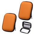 thumbnail image 1 of Uxcell 2Pcs Card Game Case, Soft Cloth Playing Waterproof Card Storage Travel Game Case Compatible for Outdoor Gaming Camping, Orange, 1 of 6