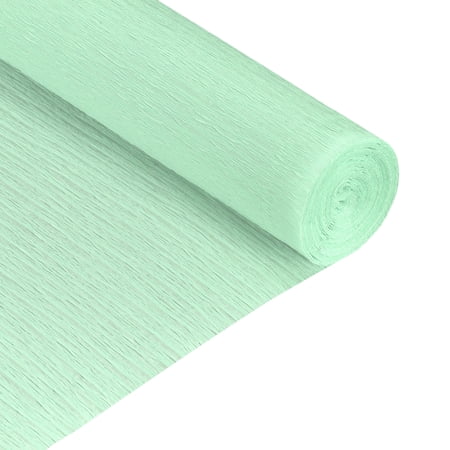 Uxcell 2Pcs Crepe Paper Roll Crepe Paper Various Decoration 6.9ft Long 20 inch Wide, Bright Green