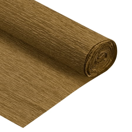 Uxcell 2Pcs Crepe Paper Roll Crepe Paper Various Decoration 6.9ft Long 20 inch Wide, Brown